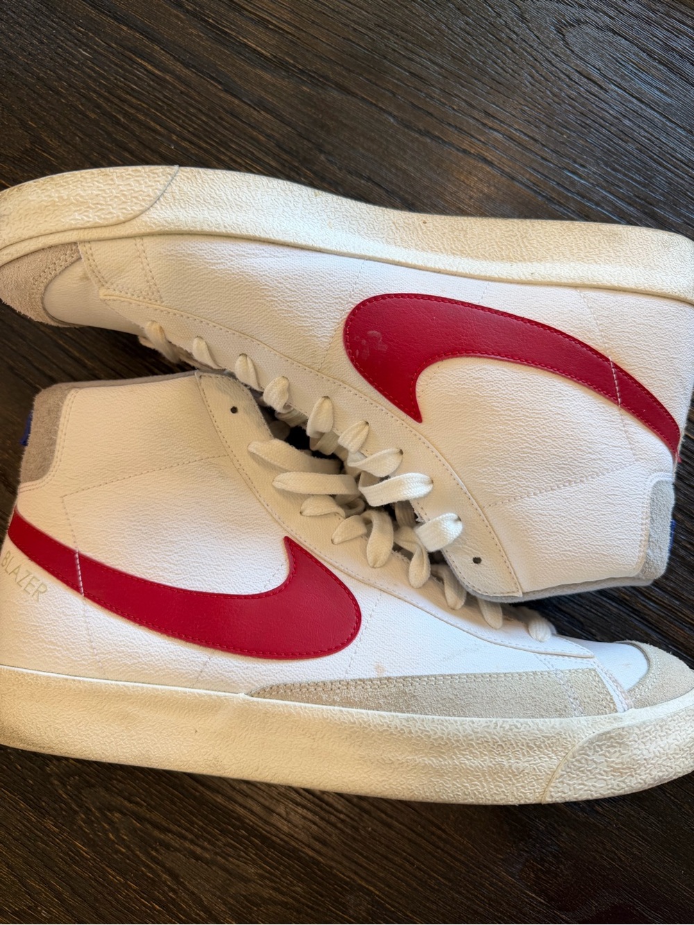 Nike Blazer Mid 77 Vintage Blue Red Swoosh